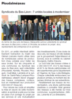 OUEST FRANCE 03/17 SYNDICAT DES EAUX DU BAS LEON TRAVAUX FINIS